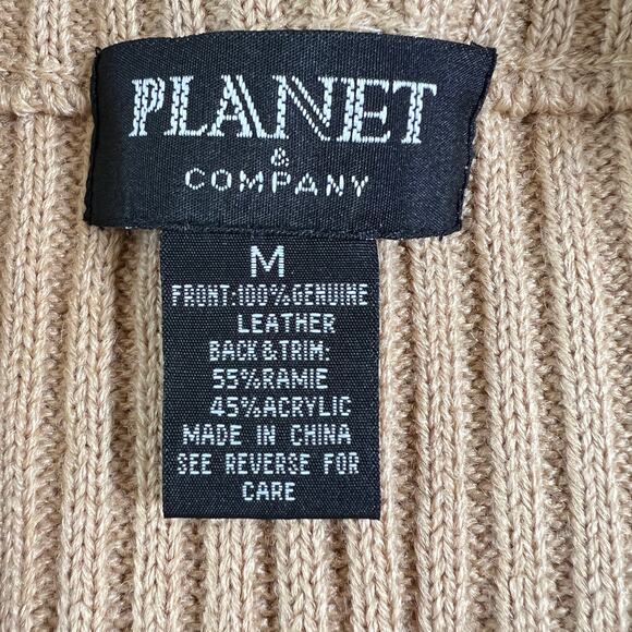 Y2K Planet and Company Suede Patchwork Zip Up Vest Size Medium 70s Boho Festival - Picture 4 of 5